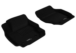 Volvo S80 Floor Mat - Front - 3D MAXpider - Kagu - Black - `07-`16